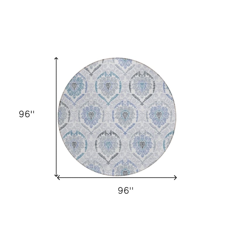 HomeRoots Medallion Transitional Rectangle Outdoor Rug