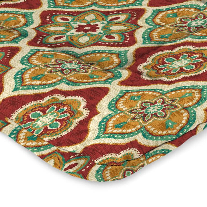 21" x 38" Outdoor Chair Cushion with Ties and Loop - 38'' L x 21'' W x 3.5'' H