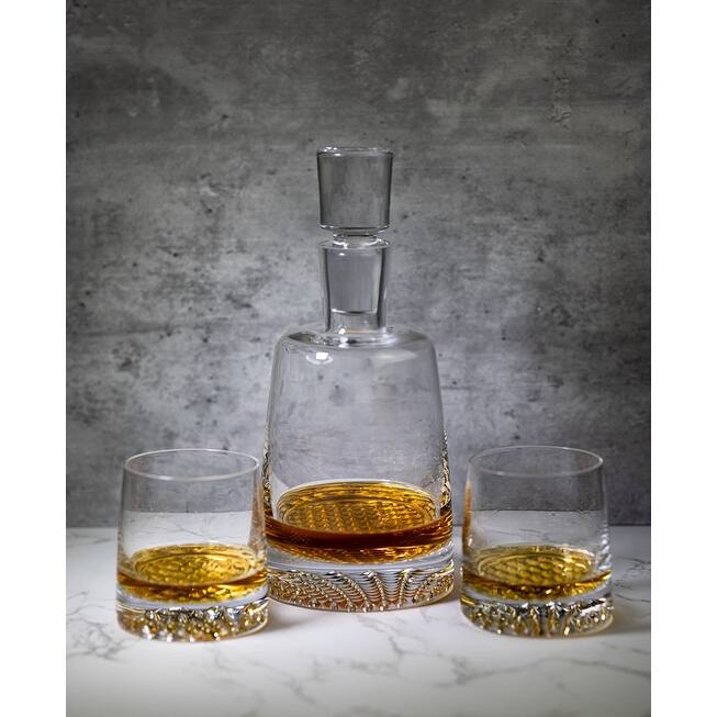 Park Avenue European Mouth Blown Park Avenue 5 Pc. Whiskey Set