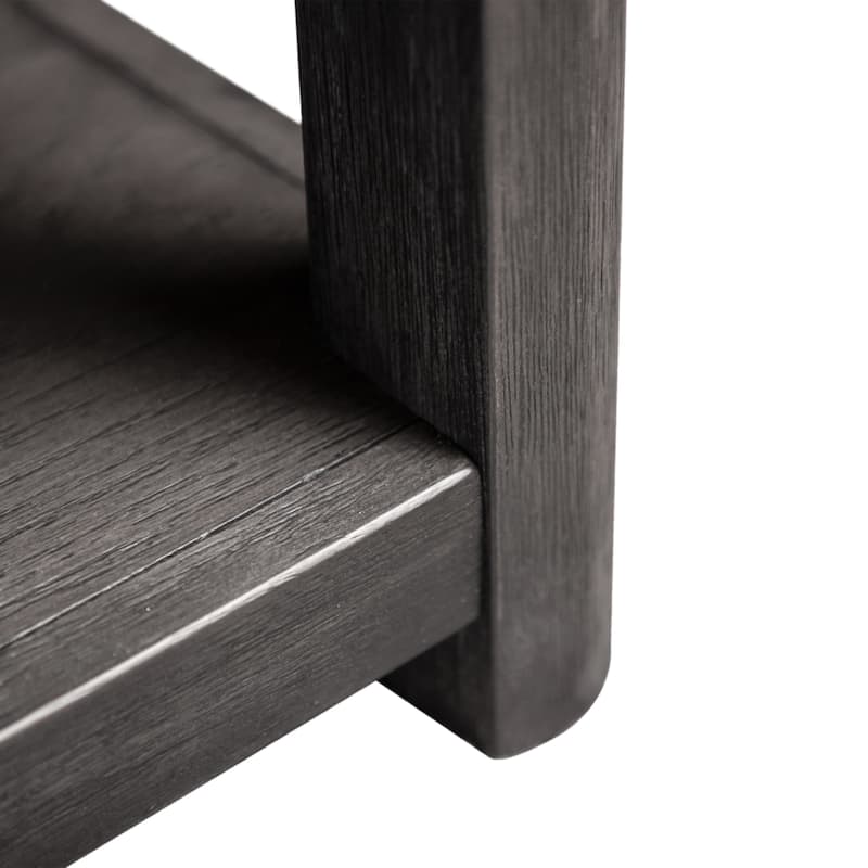 Furniture of America Piez Modern Ash Grey Wood 2-Drawer Coffee Table with Casters
