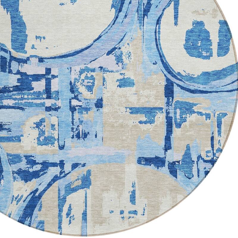 HomeRoots Geometric Transitional Rectangle Outdoor Rug