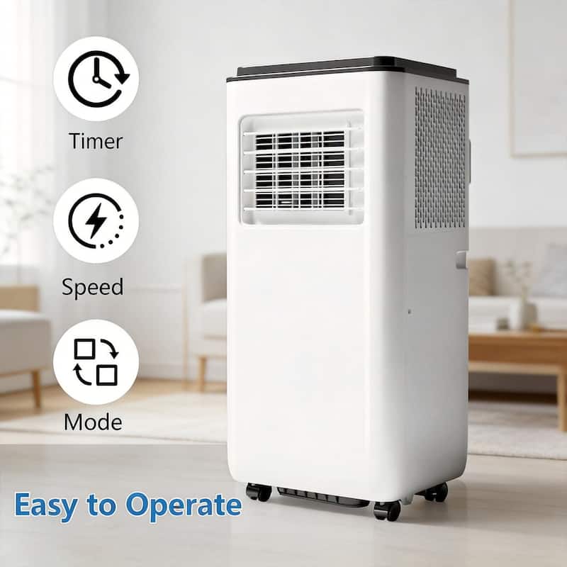 10000 BTU Portable Air Conditioner, 24H Timer Function