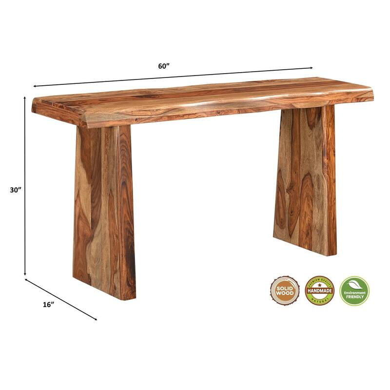 Avenue Live Edge Wood Console Table