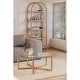 preview thumbnail 1 of 7, Aurelle Home Modern Oak Arched Bookshelf Natural