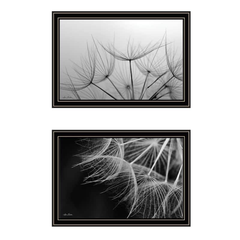 Trendy Decor 4U "Delicate Beauty and Love" Printed Framed Wall Art by Lori Deiter - Black - 20 x 14