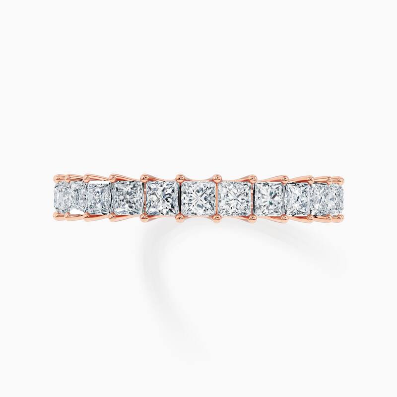 Auriya 14k Gold Princess Lab Grown Diamond Half Eternity Band 1.30 - 5.25 ct. tw. (F-G, VS)