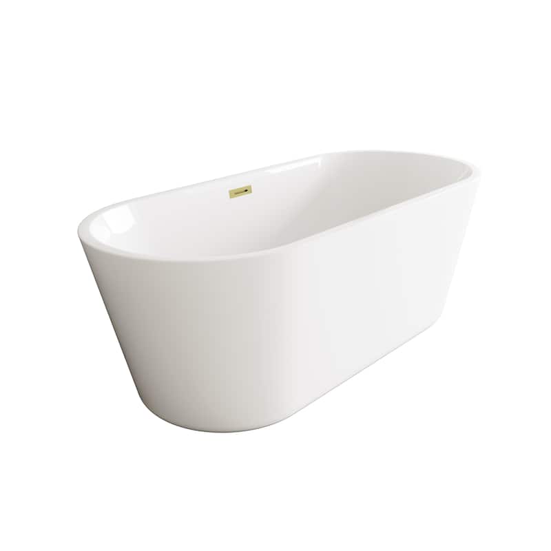 Odell Soaking Bathtub in Glossy White
