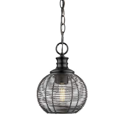 Golden Lighting 6802-M1L Calypso 8" Wide Mini Pendant