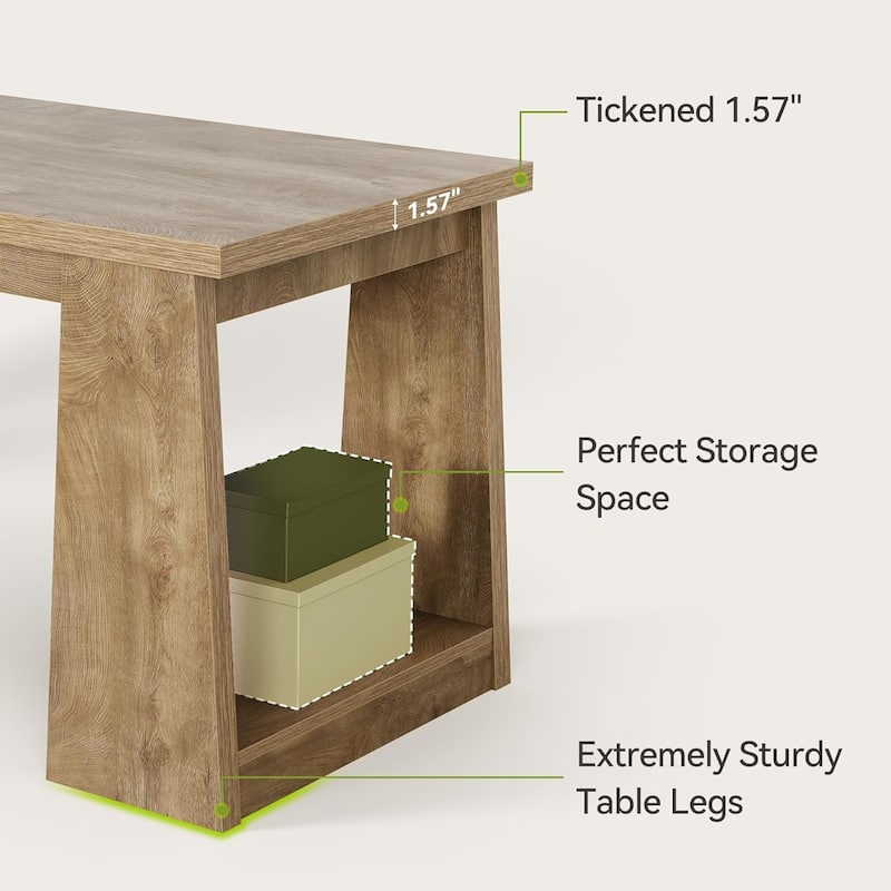 86.6" Large Two Person Office Desk Computer Desk, Double Desks for 2 People, Wood Writing Table, Home Office Workstation