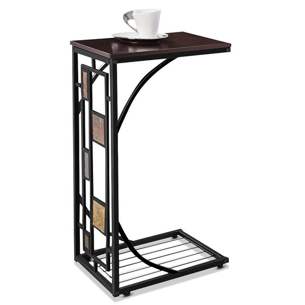 Costway Coffee Tray Side Sofa Table Ottoman Couch Room Console Stand End TV Lap Snack