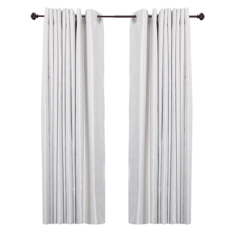 UTOPIA ALLEY Wall Mounted 3/4 Inch Curtain Rod - Adjustable Drapery Rods, Gold Curtain Rods, Bedroom Decorative Curtain Rods