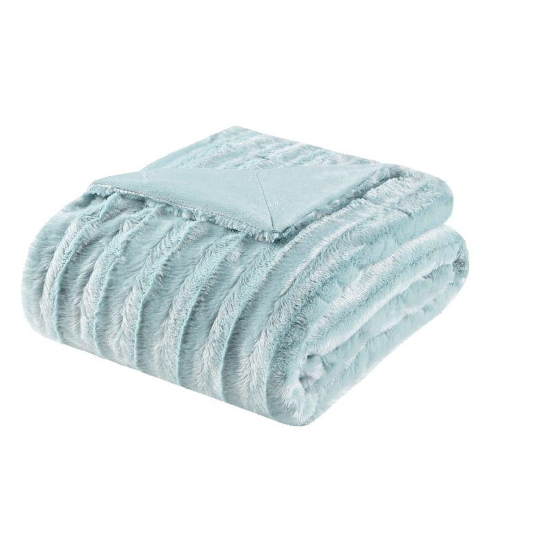 Madison Park Duke Long Fur Throw