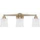 preview thumbnail 1 of 5, Cecilia Three Light Bath Bronze Gold