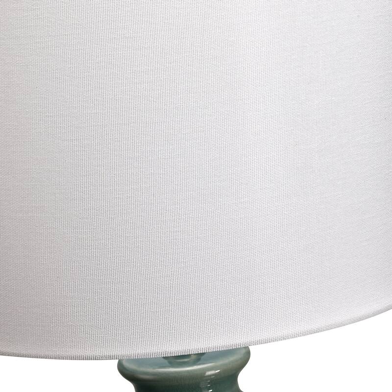 Ceramic Table Lamp with White Shade