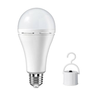 ethiek Staat monster 9W Emergency Bulbs Rechargeable LED Light with Battery Backup - White -  Overstock - 36618481