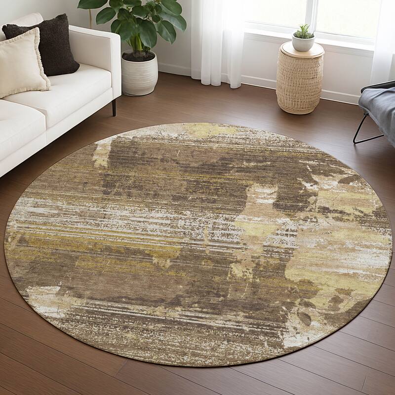 Machine Washable Indoor/ Outdoor Chic Veta Chantille Rug