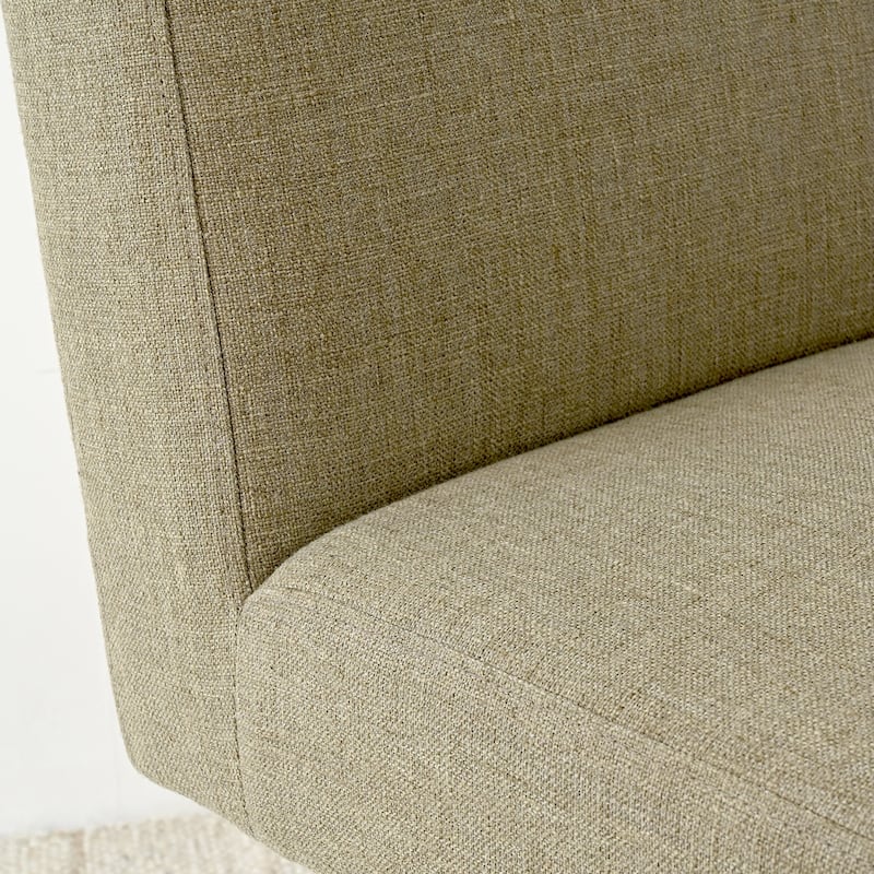 Linen Mid Century Modern Dining Chair