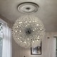 preview thumbnail 1 of 14, Contemporary 16/20/24/30-Light Glam Oversized Firework Crystal Sputnik Chandelier Dandelion Pendant Light, Includes Bulbs Chrome - 24-Light 47.3 in.W