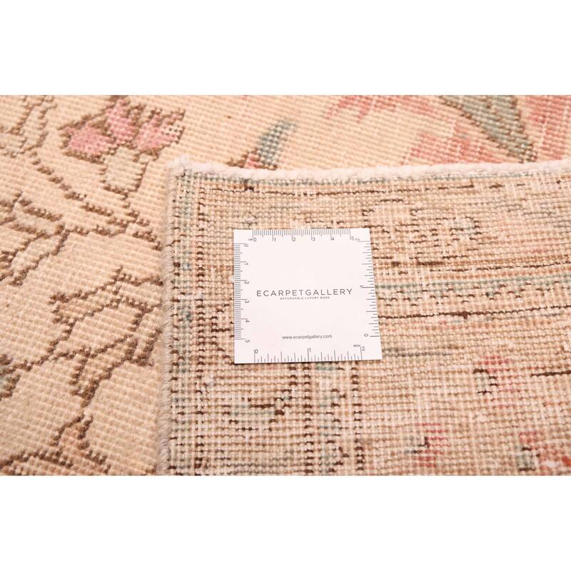 ECARPETGALLERY Hand-knotted Antalya Vintage Dark Pink Wool Rug - 9'6 x 12'6