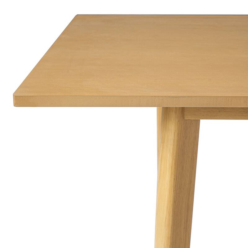 60" Rustic Farmhouse Dining Table - Solid Wood Frame, Minimalist Modern Dining Table for Kitchen, Dining Room