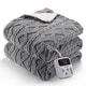 preview thumbnail 47 of 52, Heated Blanket, Soft Washable Electric Blanket, Heating Blanket for Bedding, Fuzzy Blanket, 10 Heat Settings, Fast Heating Grey - Twin