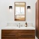 preview thumbnail 6 of 25, Fora Modern Farmhouse Glass Bathroom Vanity Light Dimmable Wall Sconce