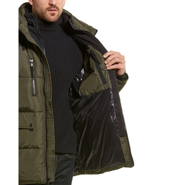 S13 Mens Ashton Mid Length Down Puffer Coat
