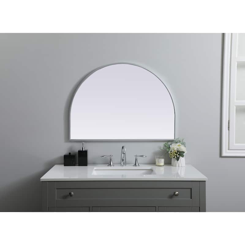 Elegant Lighting MR1A3324 Ayra 33" W x 24" H Modern Arched Bathroom