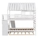 preview thumbnail 4 of 17, Merax Twin over Twin House Bunk Bed with Trundle and Slide
