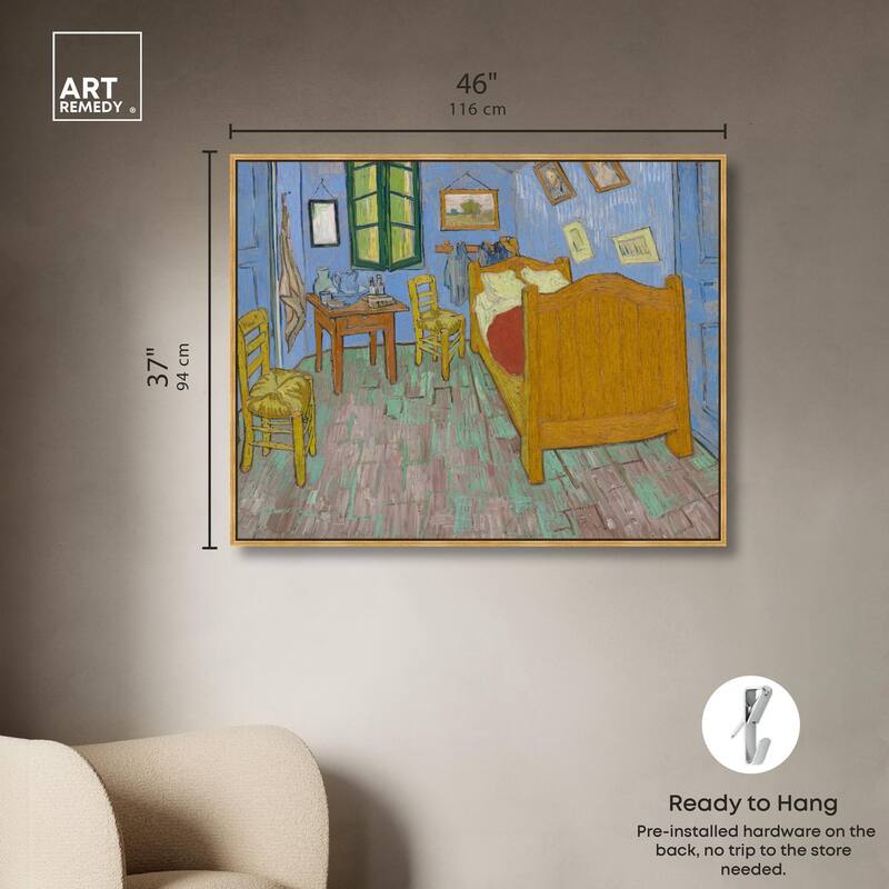 The Bedroom Canvas by Art Remedy