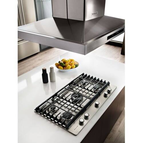 Shop 36 Inch Wide Gas Cooktop With 20k Btu Professional Dual Ring