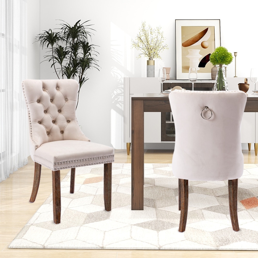 Ring back dining discount chairs and table set