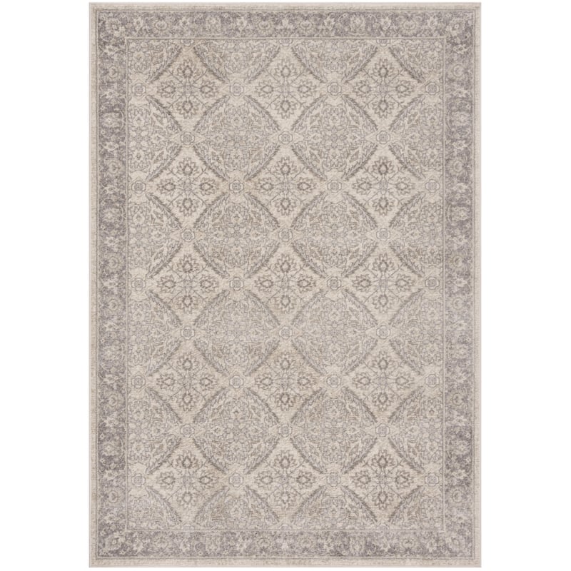 SAFAVIEH Brentwood Vivien Traditional Oriental Rug - Cream/Grey - 5' 3" x 7' 6"