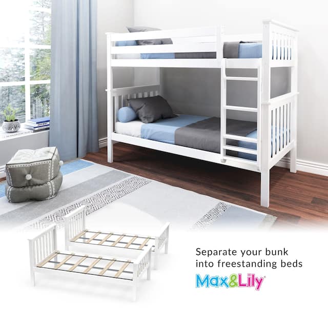 Max and Lily Twin over Twin Bunk Bed