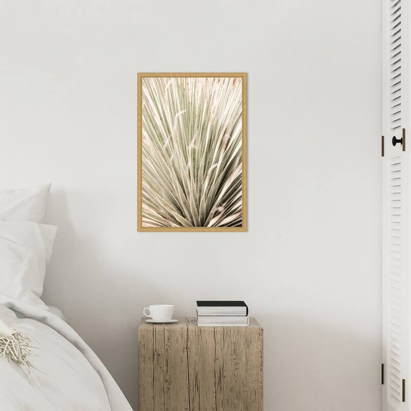 Desert Spoon by Shot by Clint Framed Canvas Wall Art Print - Sylvie Bright Gold
