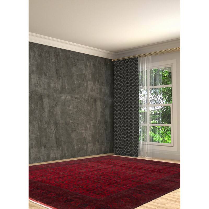 ECARPETGALLERY Hand-knotted Finest Khal Mohammadi Red Wool Rug - 10'0 x 12'10