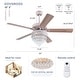 preview thumbnail 13 of 59, 52 or 62 or 72 Inches Crystal Ceiling Fan Fandelier with Lights,For Bedroom Kitchen Patio Remote Control