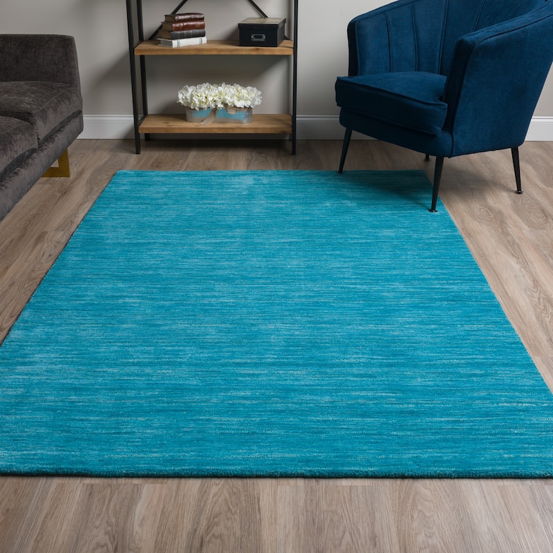Addison Cooper Multi Shade Solid Wool Area Rug