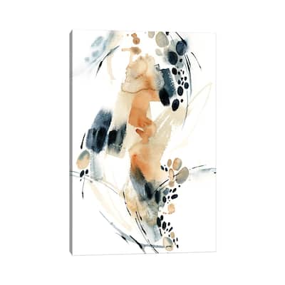iCanvas "Abstract In Blue And Terracotta IV" by Sophie Rodionov Canvas Print