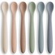 preview thumbnail 2 of 13, Silicone Baby Spoons Set - BPA Free Utensils by Comfy Cubs Sand Pack
