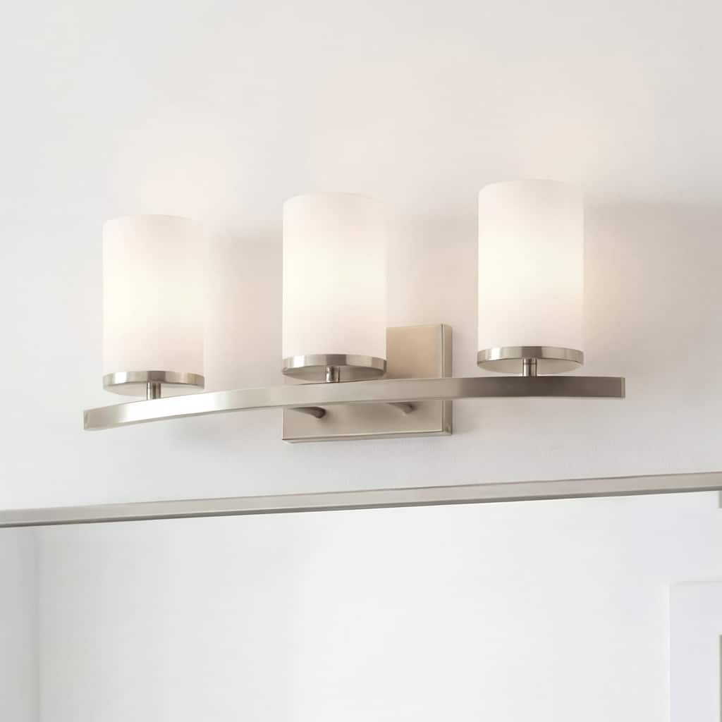 Kichler Lighting Crosby 3-light Brushed Nickel Bath Vanity Light