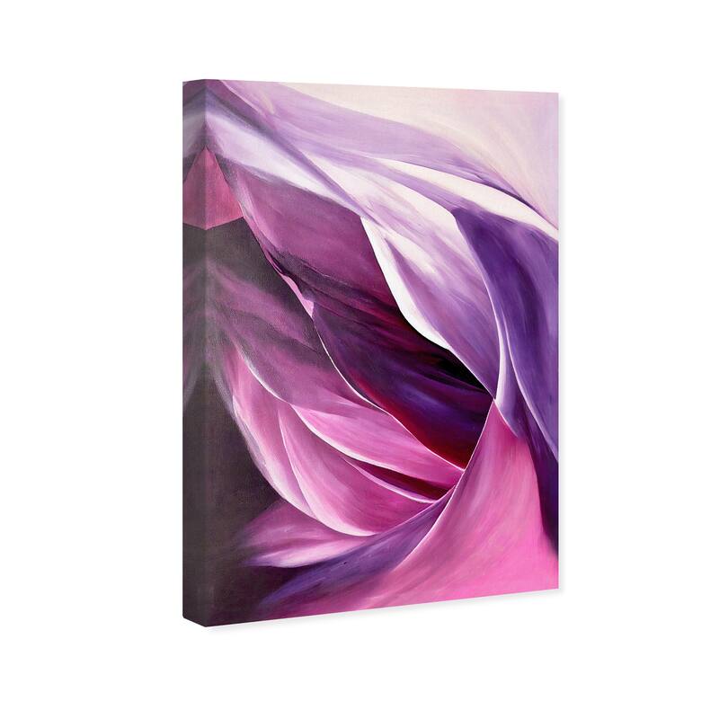 Wynwood Studio Canvas Floral and Botanical Violet Petals Purple and Violet Modern & Contemporary Wall Art Canvas Print