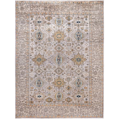 Serapi One-of-a-Kind Hand-Knotted Area Rug - Gray - 9' 0" x 11' 11"