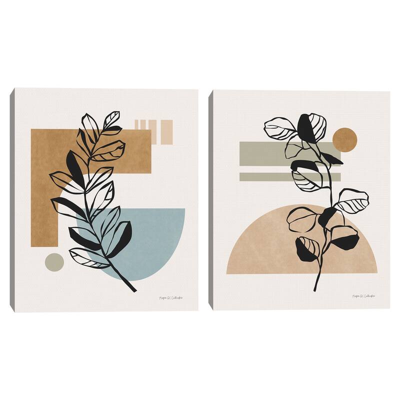 Scandi Farmhouse I, Scandi Farmhouse II by Meghan Gallagher Canvas Art Prints