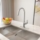 preview thumbnail 14 of 21, Kitchen Sink Faucet Single-Handle Pull-Out Sprayer Kitchen Faucet Brushed Nickel