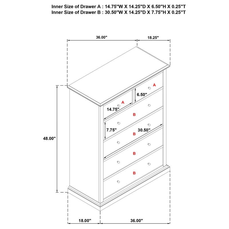 Sumerlin 6-drawer Bedroom Chest of Drawers