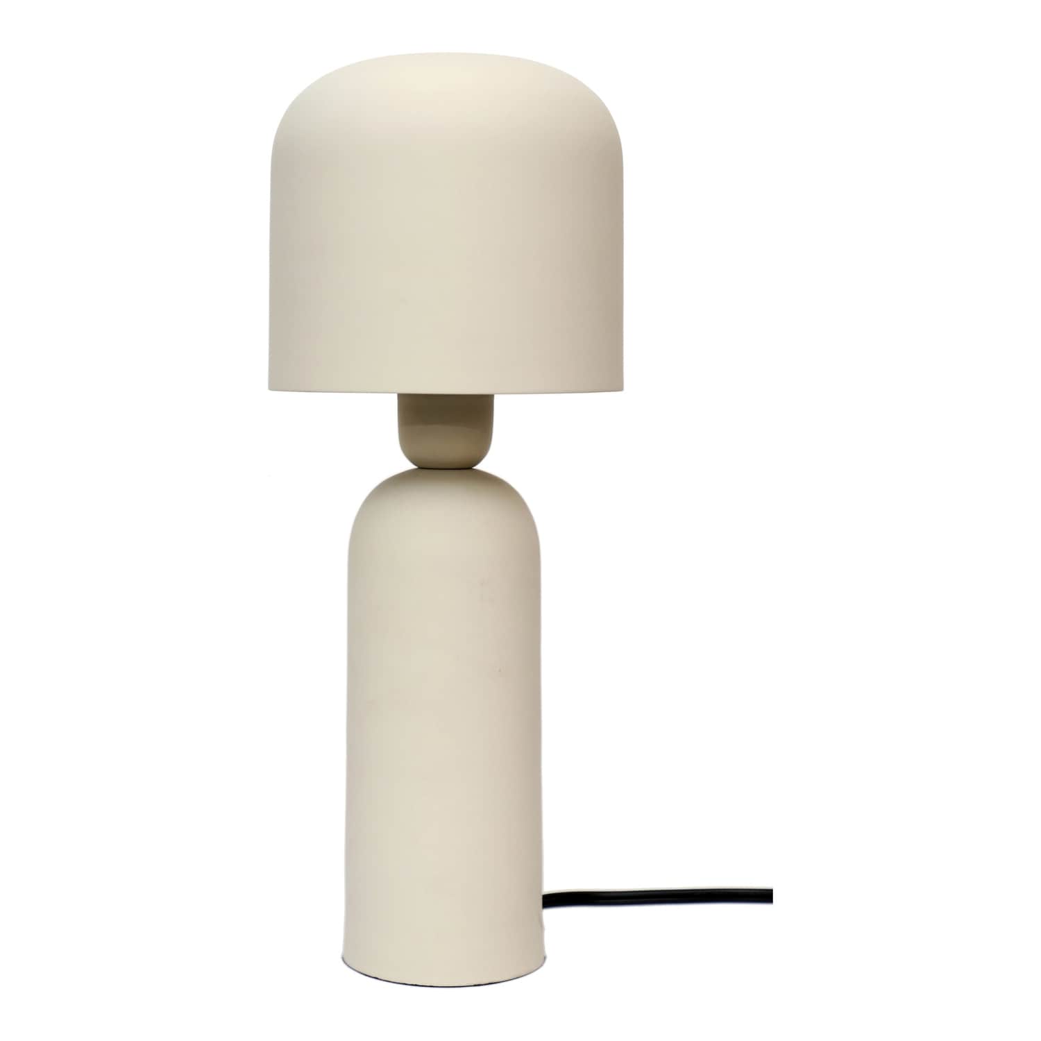 Bohemian Echo Lamp - Cream Table Lamp with Iron Base - Modern Design, LED Compatible, 10x10x20 Inch