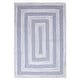 preview thumbnail 1 of 7, ECARPETGALLERY Braid weave Sienna Blue Wool Rug - 5'3 x 7'6
