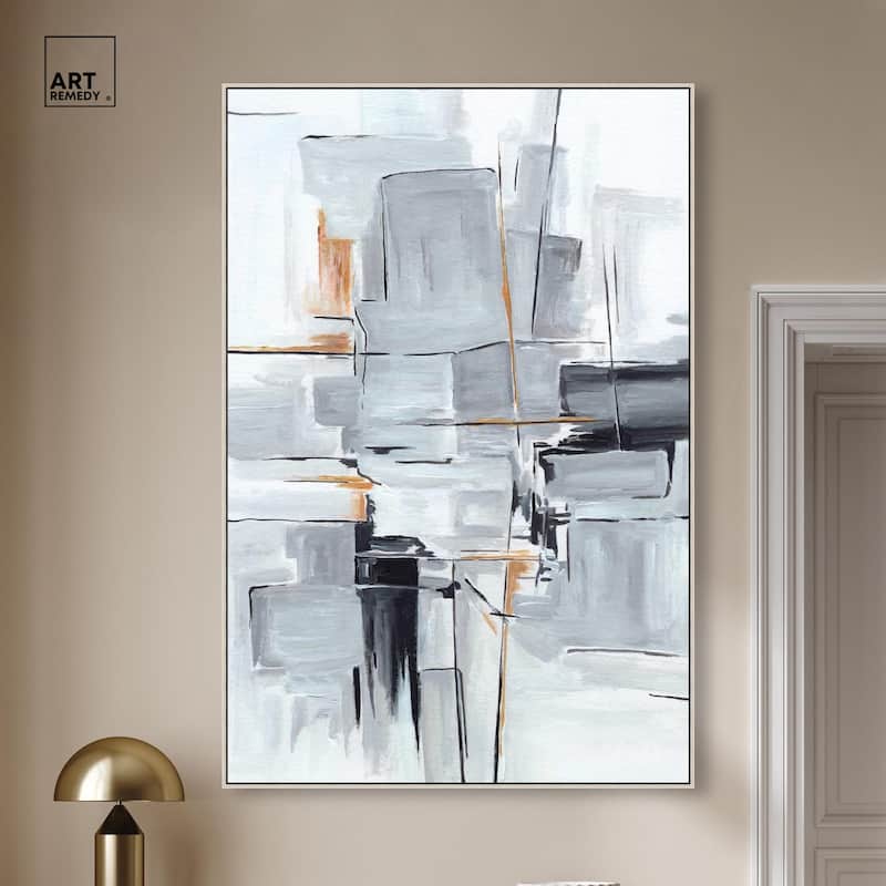 Elegant Grey Shades I Canvas by Art Remedy