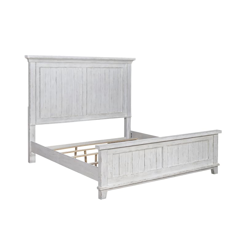Liberty Furniture River Place Panel Bed, Dresser & Mirror, Chest, Night Stand - King, Queen - King - 3 Piece